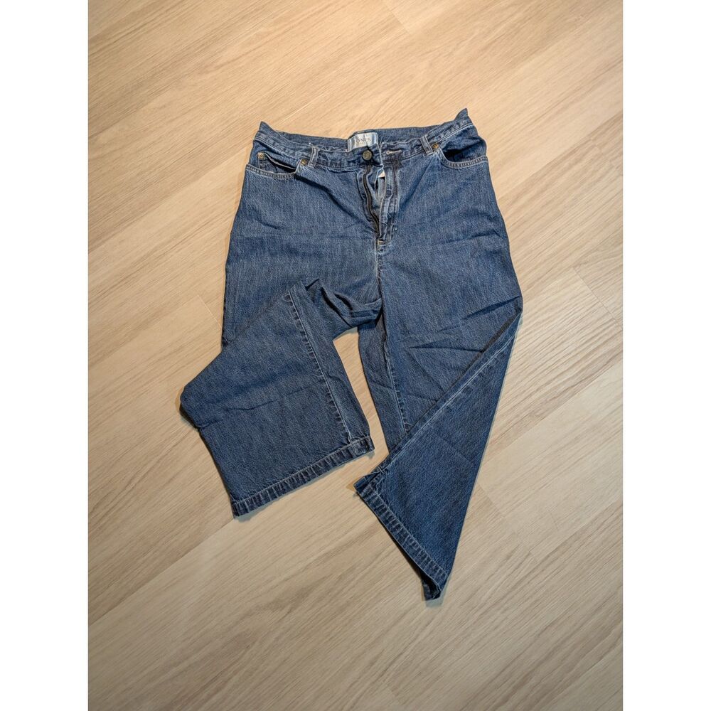 Vintage Jones Sport Denim Capri Pants Size 12 Blue Cotton Stretch